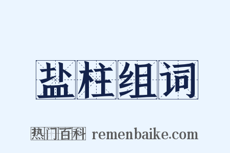 盐柱组词是什么意思的图片